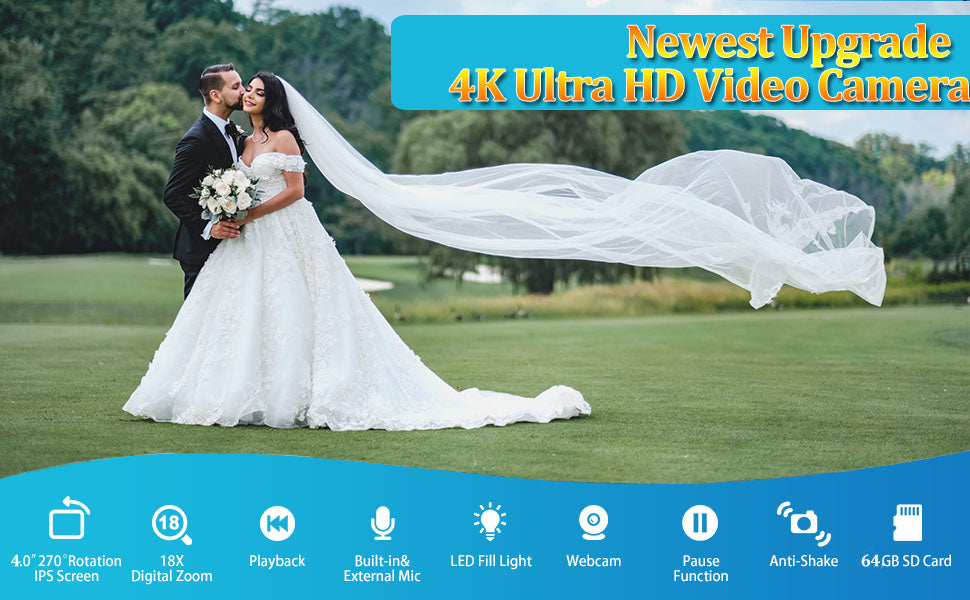 UHD 4k Video Camera Camcorder