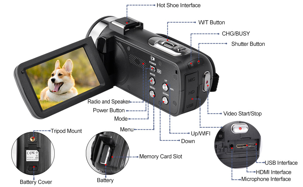 4k Video Camera Camcorder