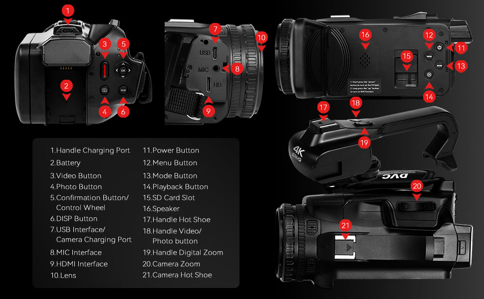 UHD 4k Video Camera Camcorder
