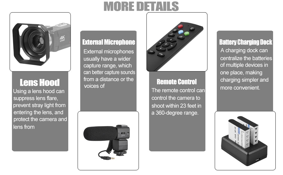 4k Video Camera Camcorder