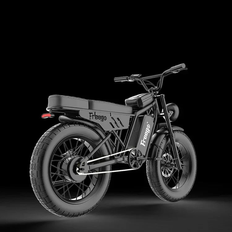 New FREEGO F0 Electric Bike for Adults 20 Inch Fat Tire Off Road E-bicycle 48V 10.4AH Battery Powerful Mountain Electric Bicycle