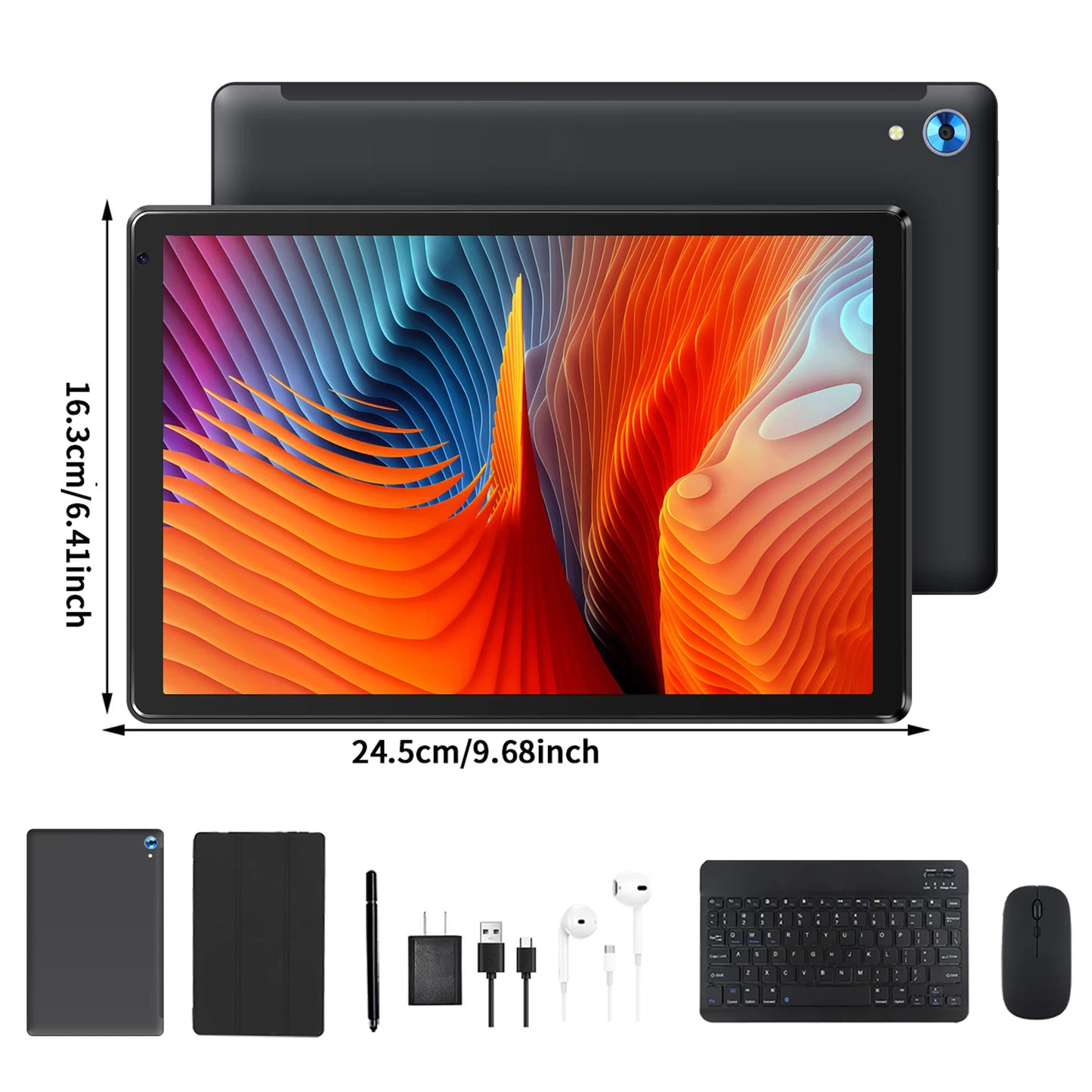 C108 10.1 Inch Tablet Octa-Core Processor 10GB RAM 128GB ROM Android 14
