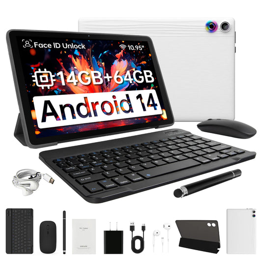A7L 10.1 Inch Android 14 Tablet 14GB RAM 64GB ROM