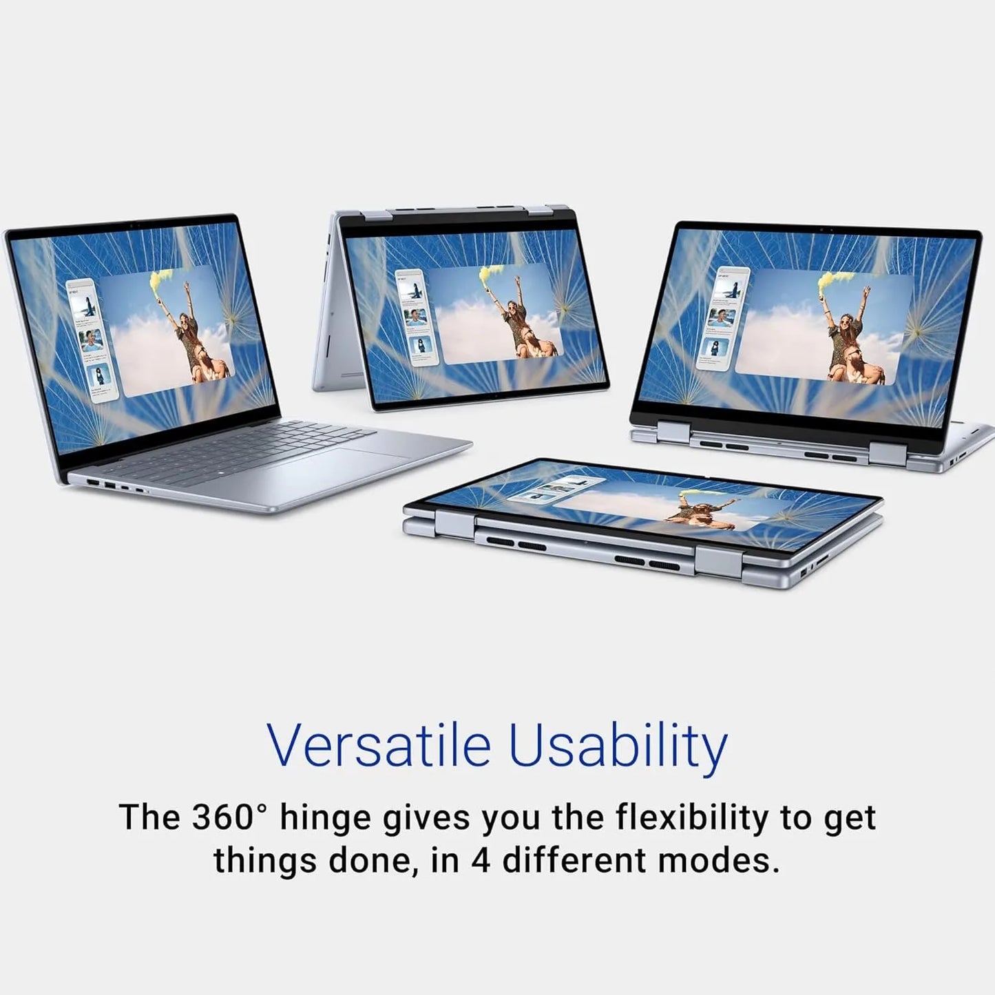 Dell Inspiron 14" 2-in-1 Touchscreen Laptop,Intel Core 5 120U,40GB RAM,2TB SSD,Intel Graphics,Ice Blue