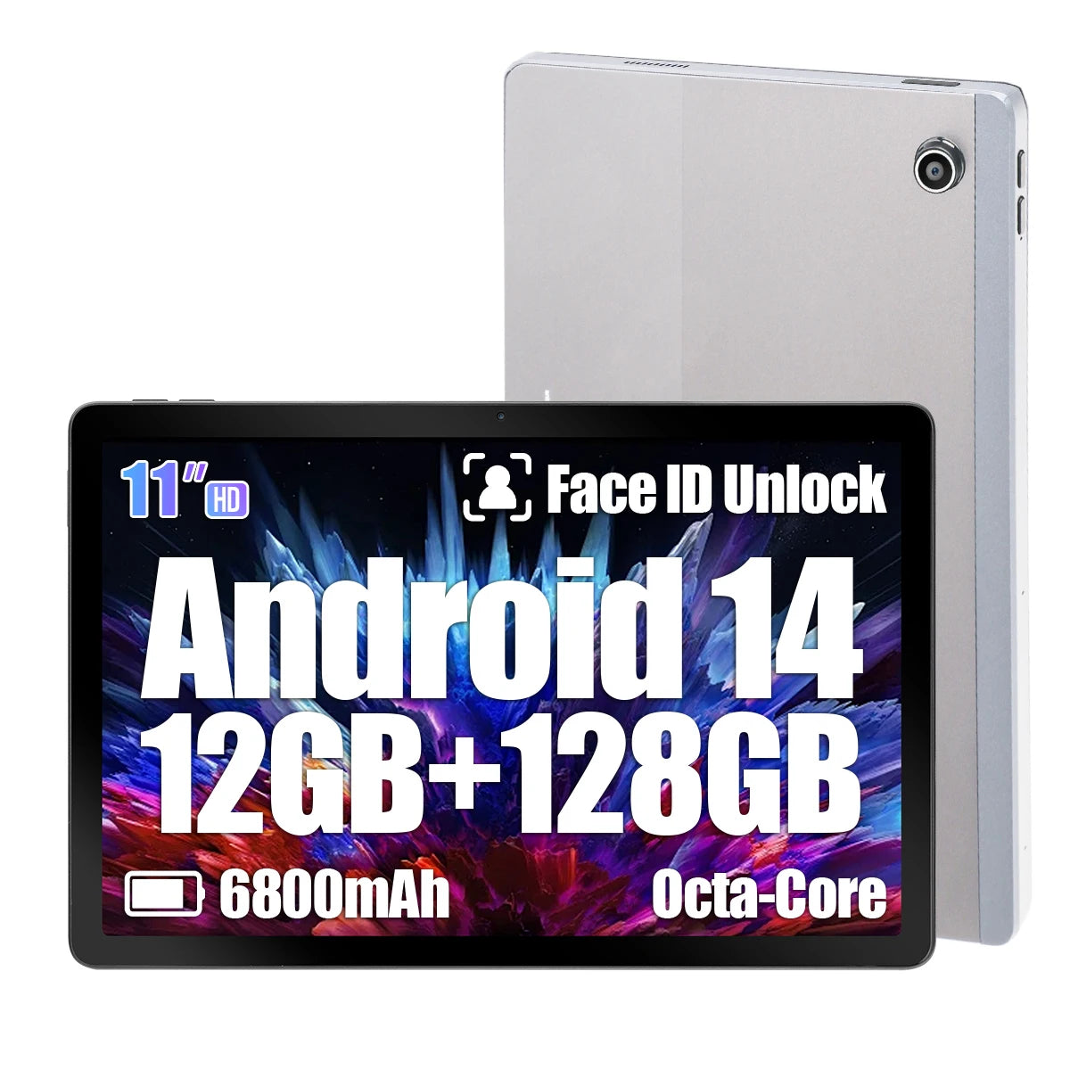 C9+ 11 Inch Tablet HD Display Android14 Octa-Core Processor 12GB RAM+128GB ROM(1TB TF)