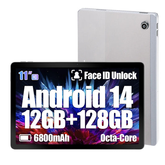 C9+ 11 Inch Tablet HD Display Android14 Octa-Core Processor 12GB RAM+128GB ROM(1TB TF)