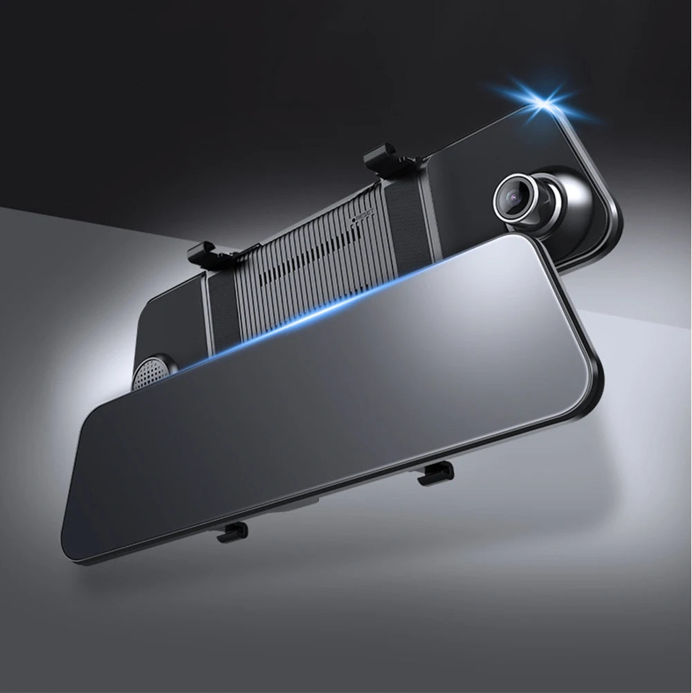 AZDOME PG17 12" WiFi Mirror Dash Cam 4K Front and 1080P Rear View Mirror Camera for Cars