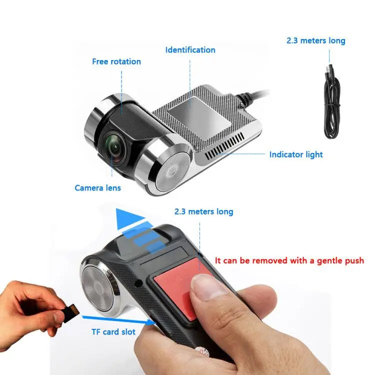 Podofo ADAS Dash Cam Dvr Dash Camera Car DVR HD Dashcam