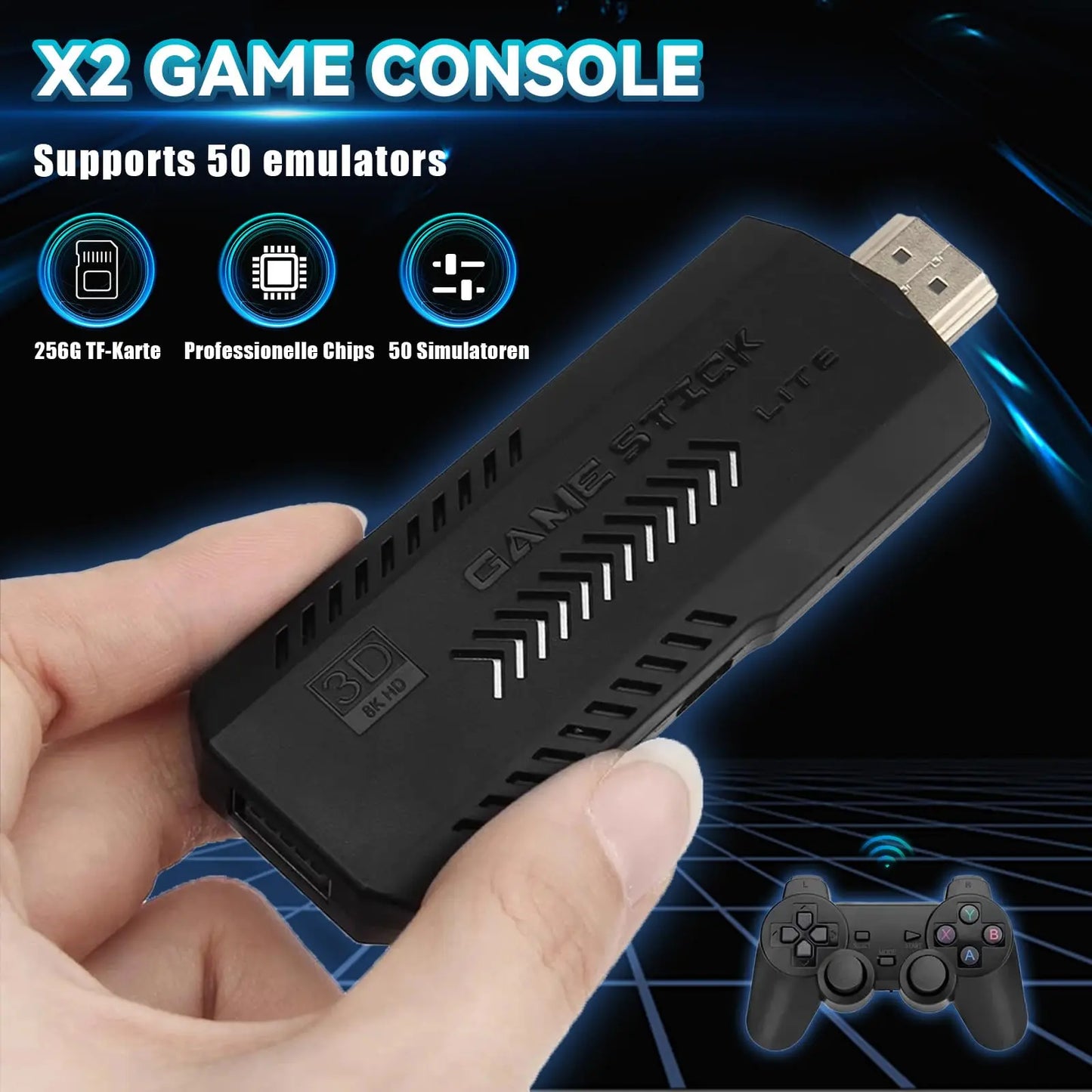 2025 New Retro Game Console, Nostalgia Gaming Stick, Classic Video Games  20,000+ Games