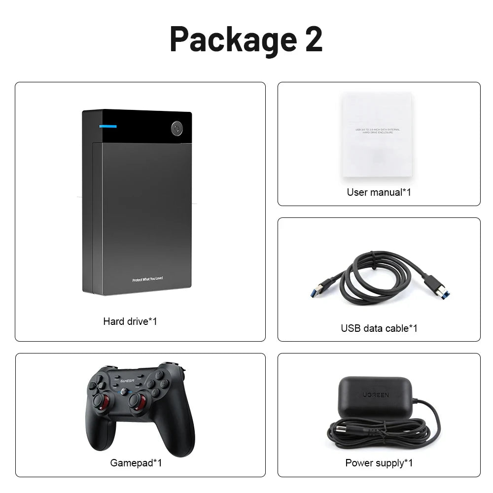 12TB Gaming HDD with Hyperspin Launchbox Retrobat Playnite with 86000+ Retro Video Games Super Console