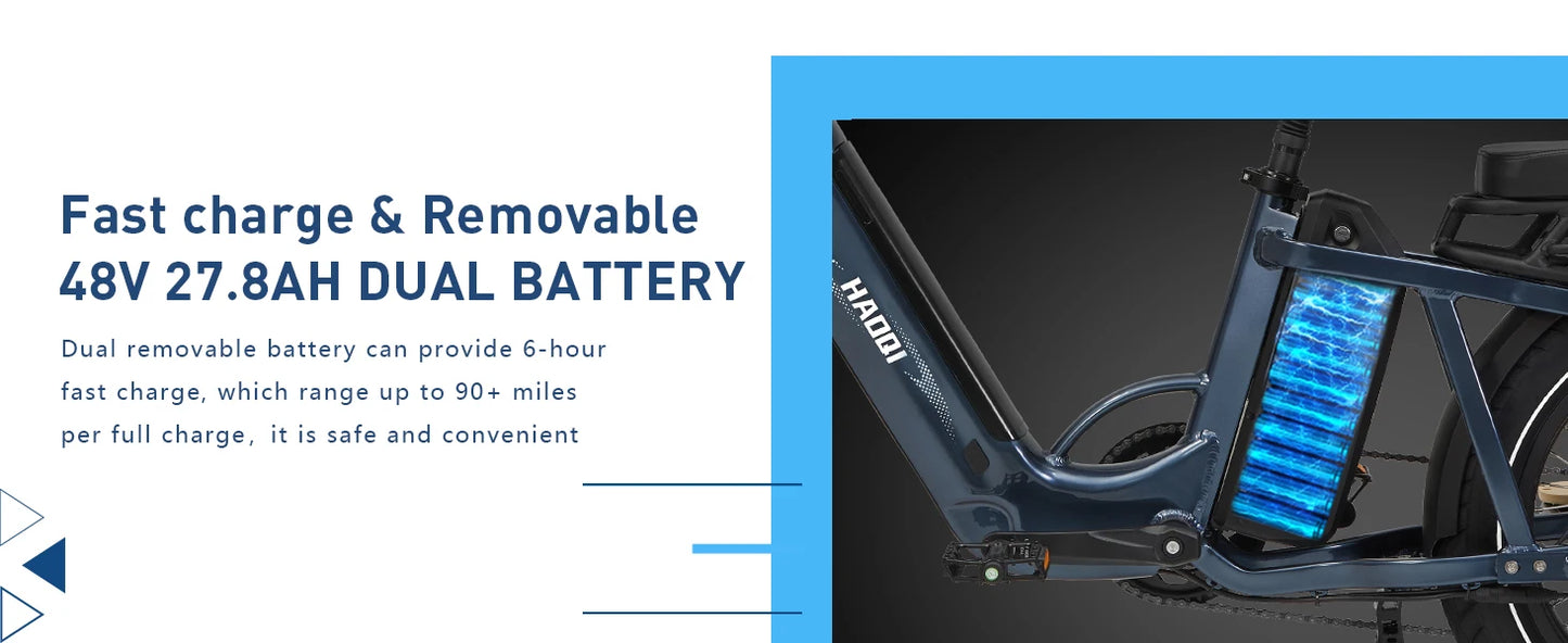 HAOQI Camel adult E-bike 750W 48V 27.8  commute Electric Bike,20 Fat Tire city ebike,electric bicycle