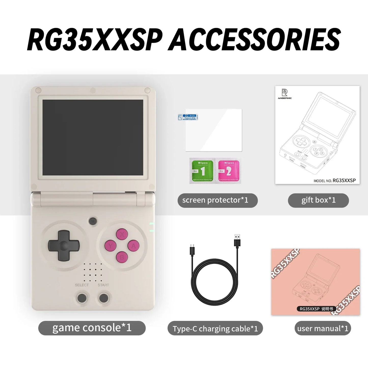 ANBERNIC RG35XXSP Flip Game Console