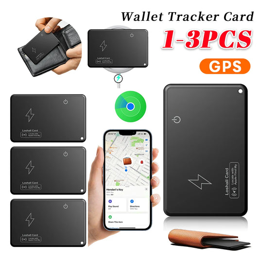 Wallet Tracker Card Bluetooth-Compatible Find My App GPS Locator Thin Item Finder
