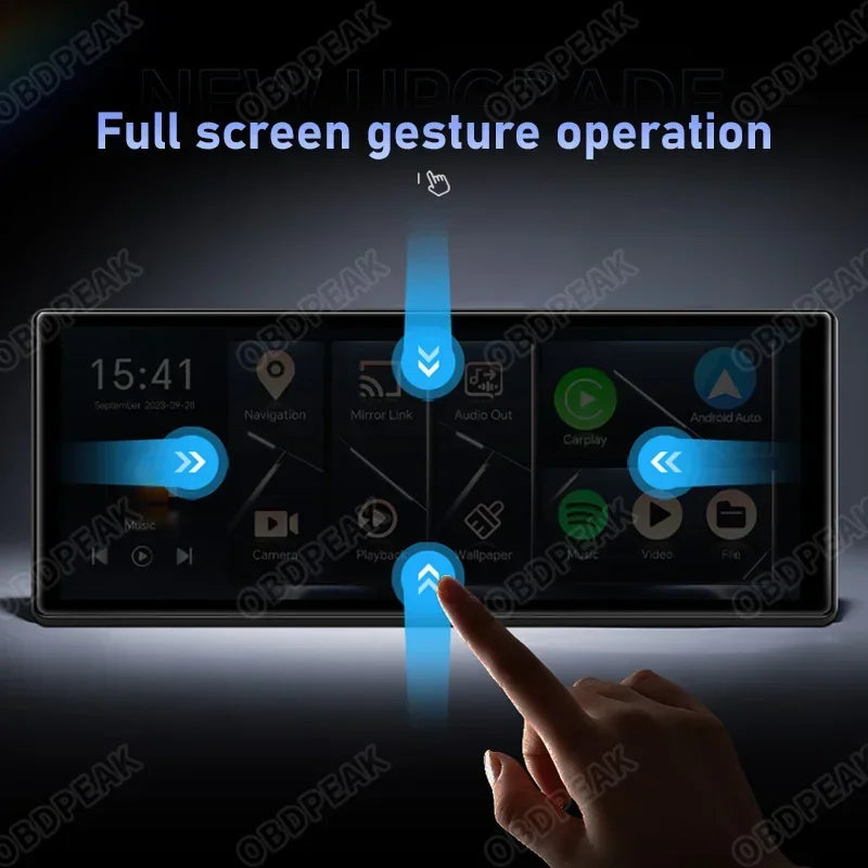 11.3" Android 14 Dash Cam Wireless CarPlay Android