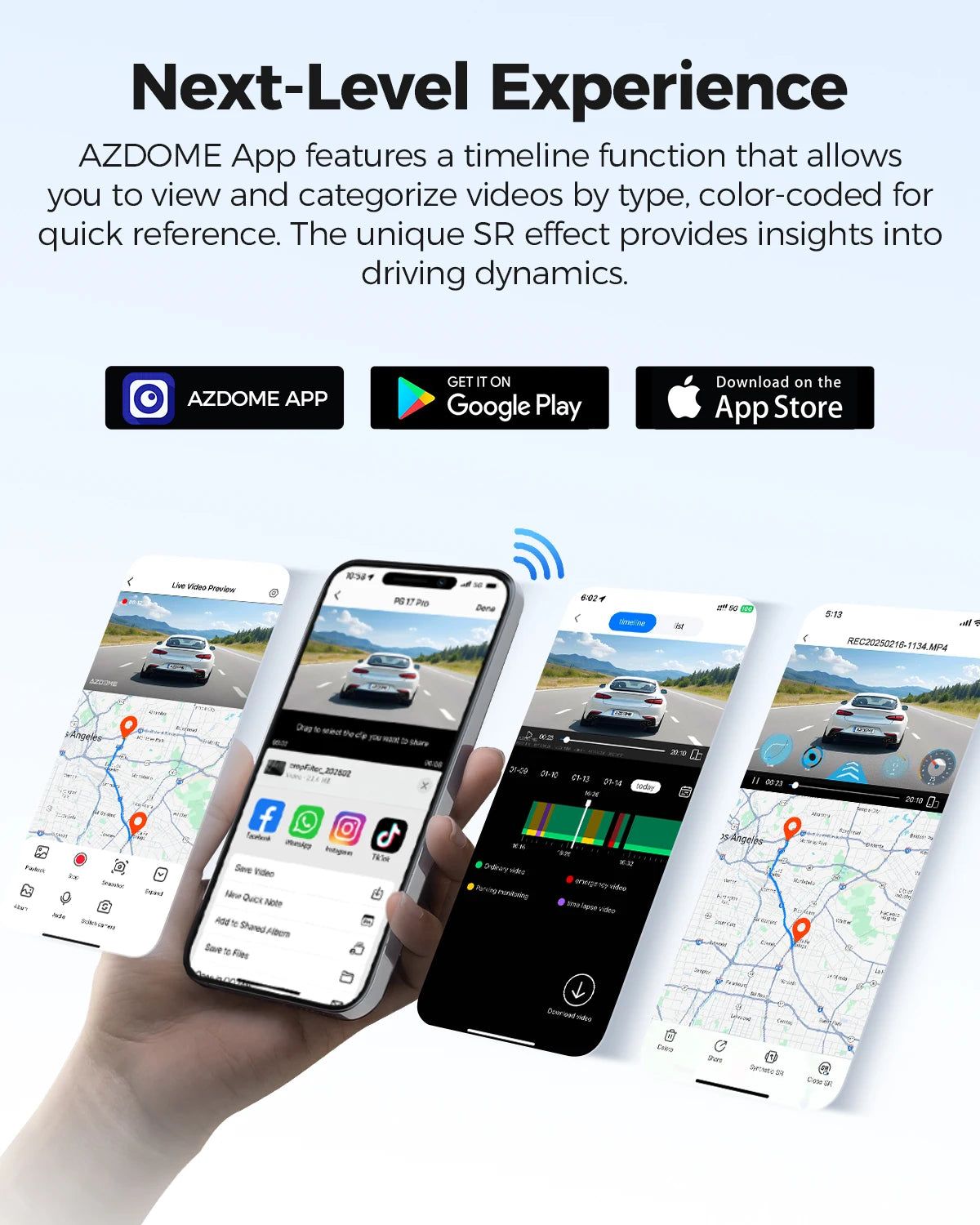 AZDOME 4K+2.5K Dash Cam PG17 Pro