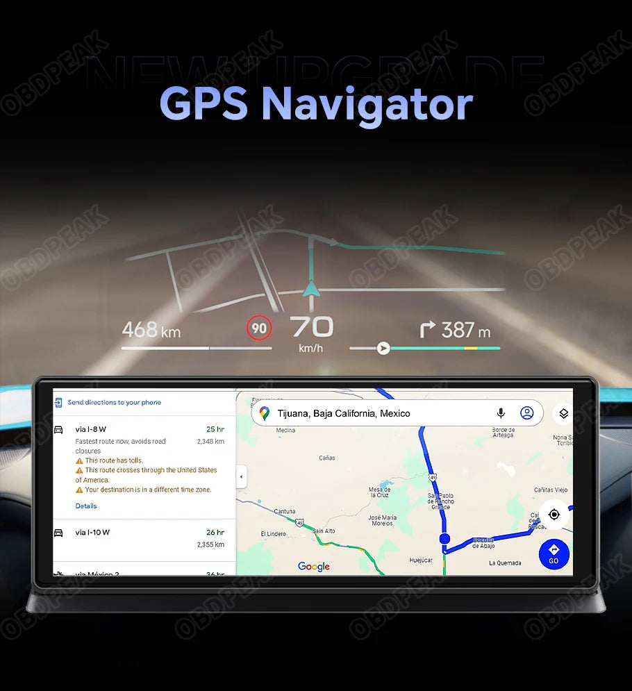 11.3" Android 14 Dash Cam Wireless CarPlay Android