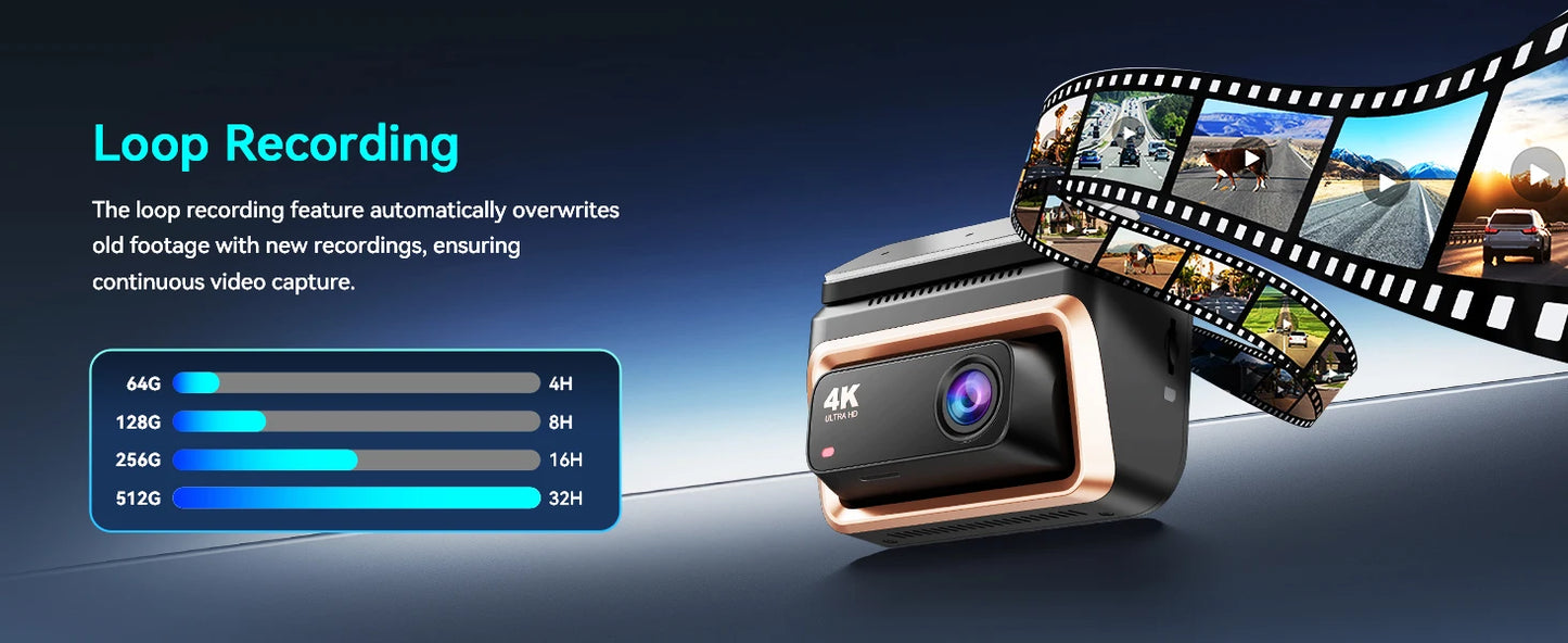2025 New DDPAI 4K Dash Cam Z60 Pro SONY STARVIS2