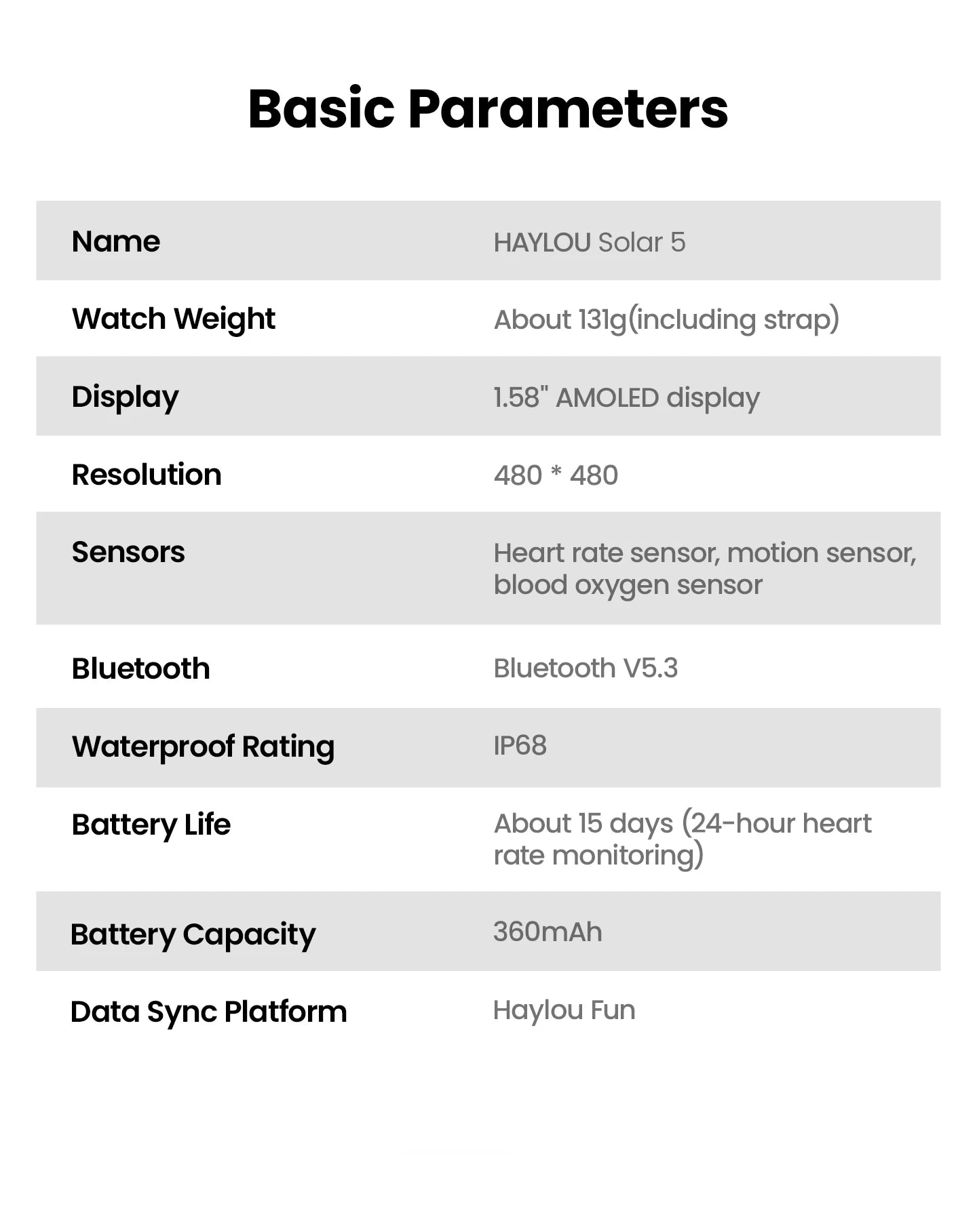 HAYLOU Solar 5 Voice Calling Smartwatch