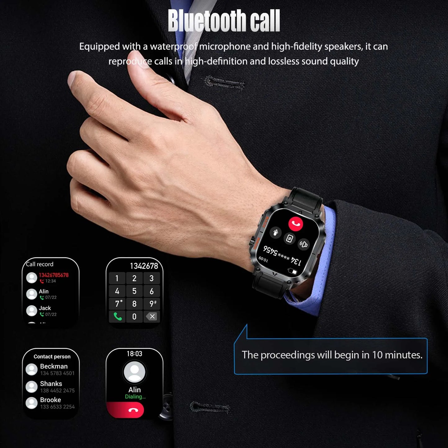 EIGIIS New 5ATM Waterproof Men Military Watch