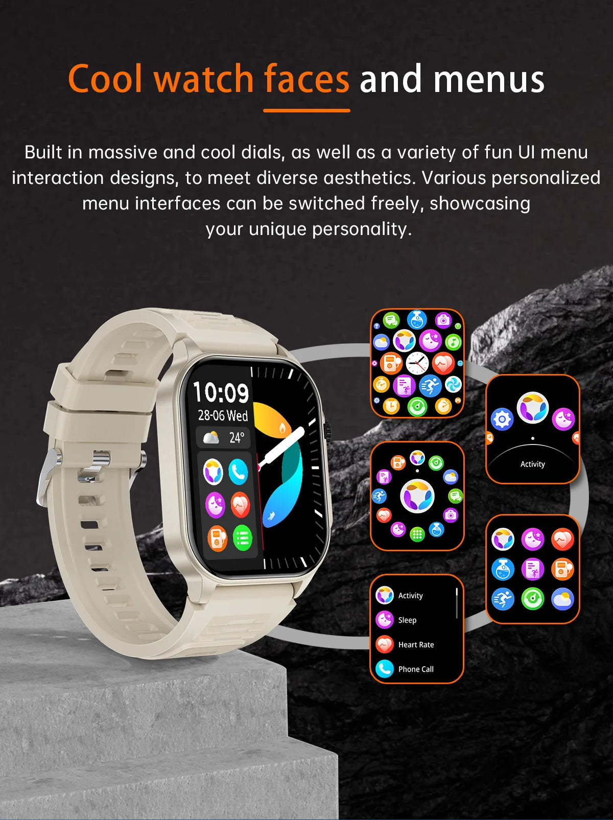 LIGE New Smart Watch LED Flashlight Military Sport Watches