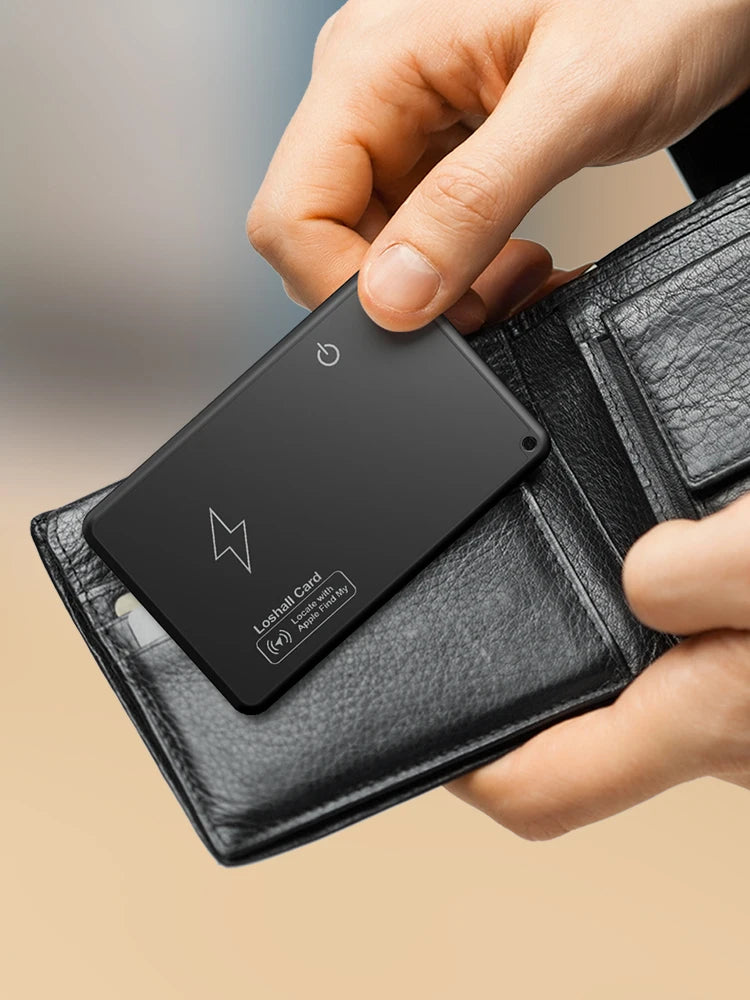 Wallet Tracker Card Bluetooth-Compatible Find My App GPS Locator Thin Item Finder