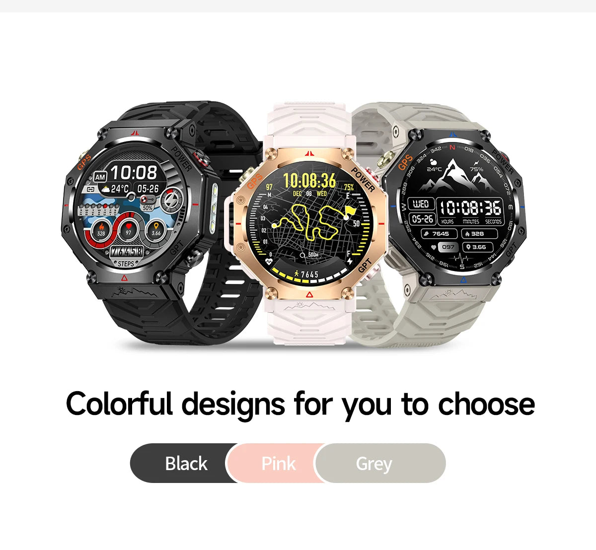 Military Smart Watch T-Rex 3