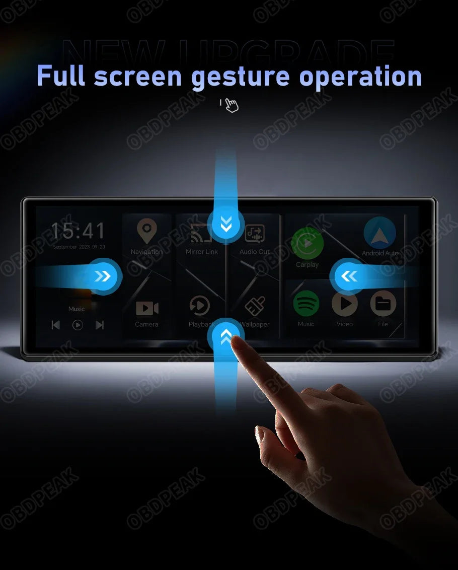 11.3" Android 14 Dash Cam Wireless CarPlay Android