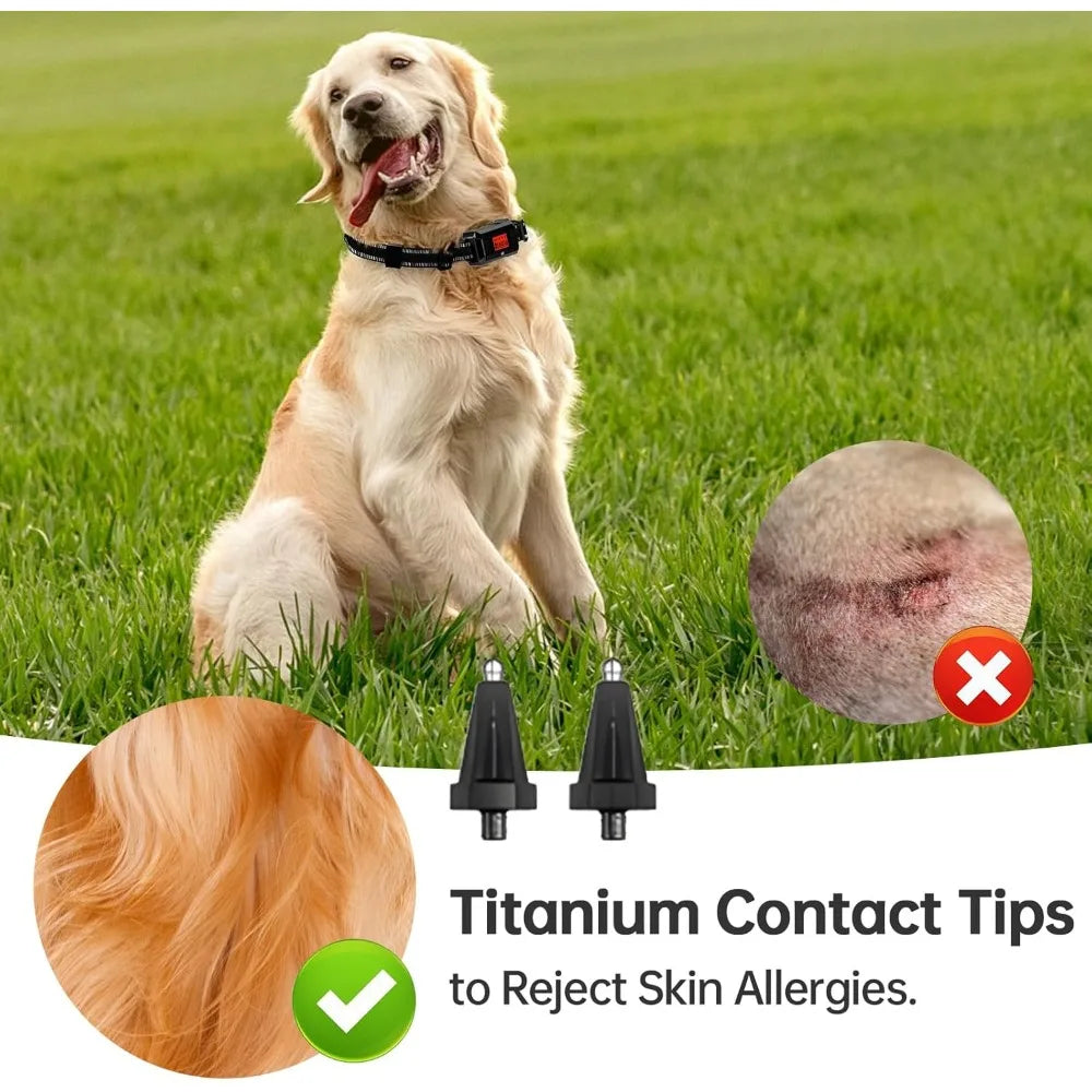 GPS Wireless Dog Fence. IPX7 Waterproof Dog Training Collar.