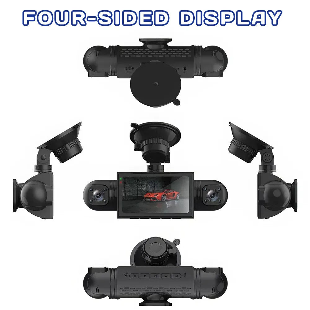 3.0″ IPS 360° Dash Camera HD 1080P