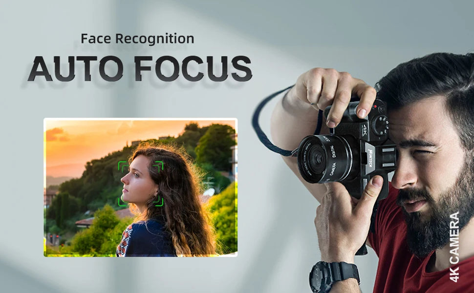 NBD 48MP Digital Cameras for Photography with WiFi & App Control,4K Autofocus Vlogging Camera