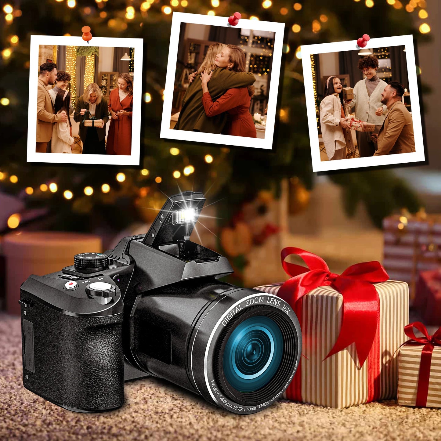 Digital Camera 4K 64MP  beginners easy to learn and operate camera