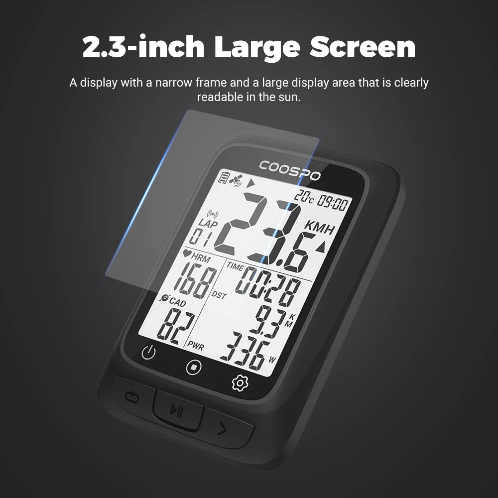 COOSPO BC107 Bike Computer GPS Wireless Bicycle Cycling Odometer Speedometer