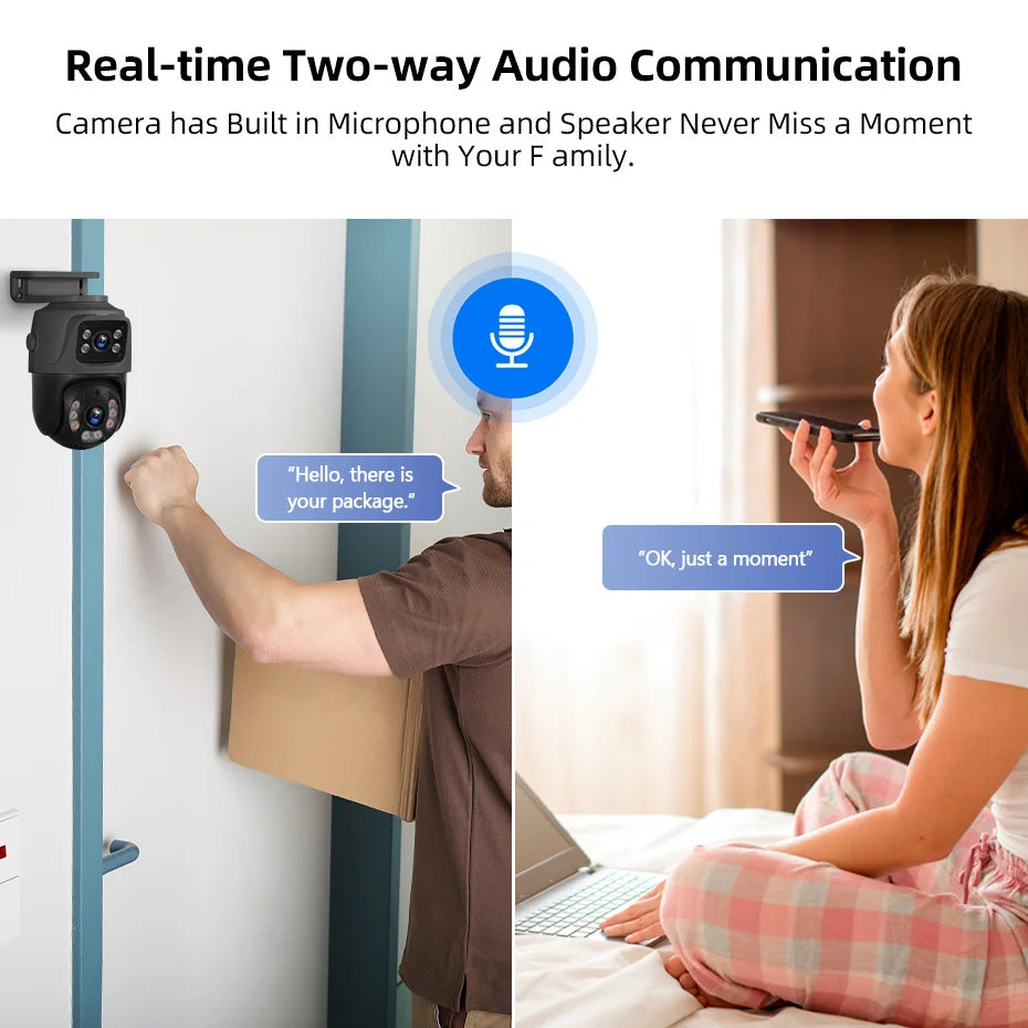 KERUI 8CH 6MP HD POE Home Security Camera System Dual Lens Outdoor IP Camera Video Surveillance NVR Kit CCTV Human Detection