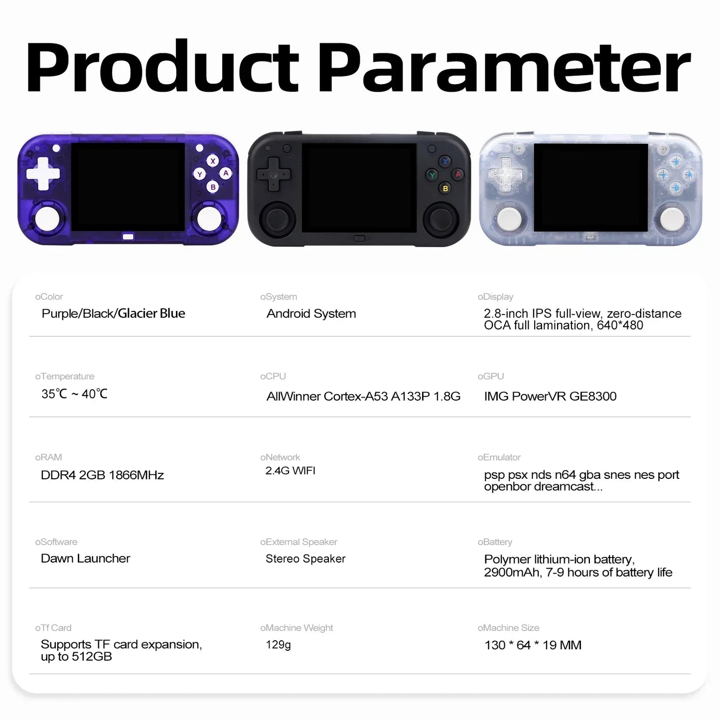 AMPOWN Mini Zero 28 Handheld Game Console