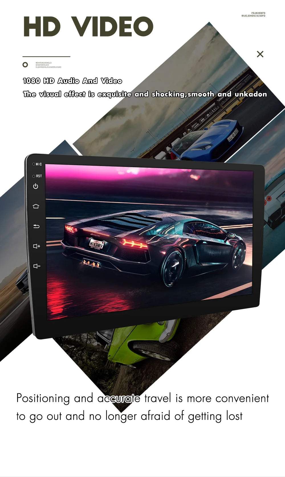 Android Car Radio Carplay  Car Multimedia Video Player GPS