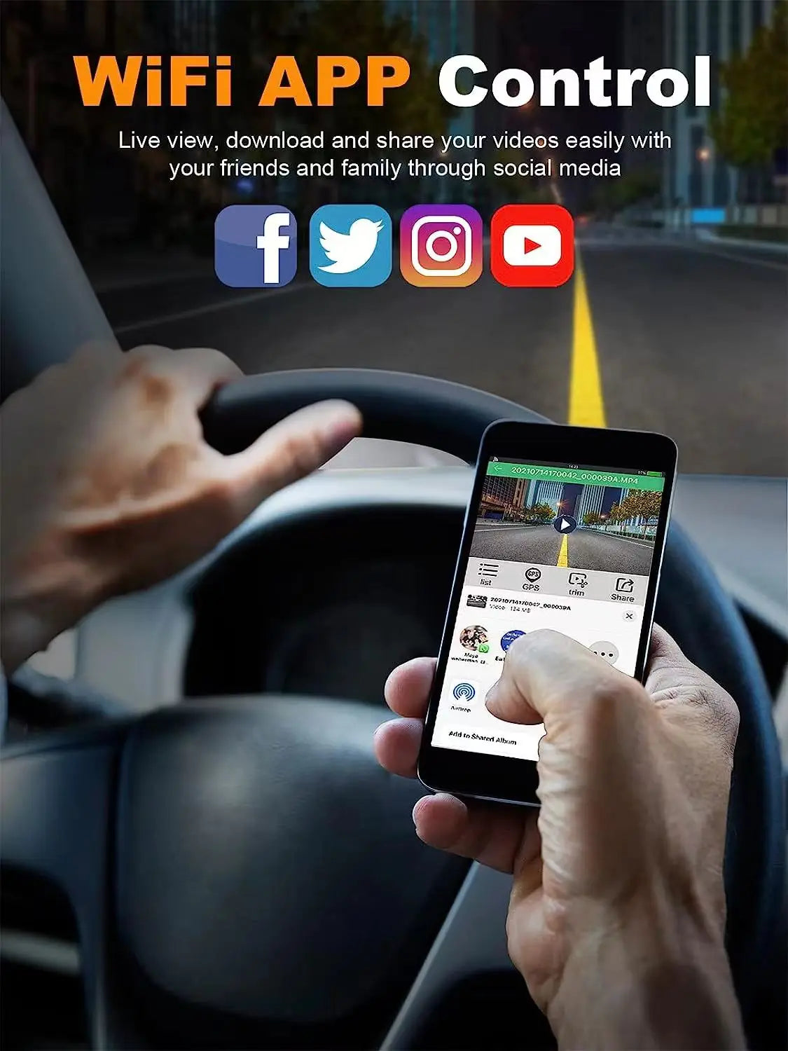 PRUVEEO 360 Degree View 4 Channel Dash Cam