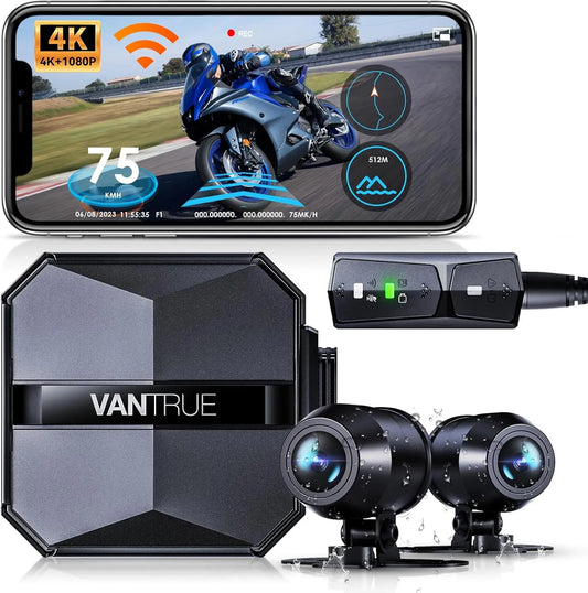 F1 Motorcycle 4K Dash Cam