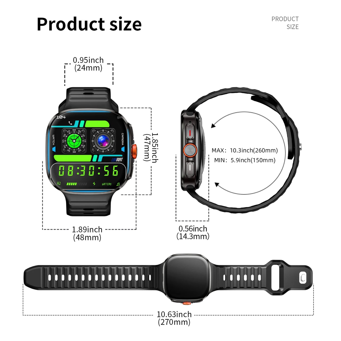 LOKMAT New APPLLP 6 MAX Android Smart Watch