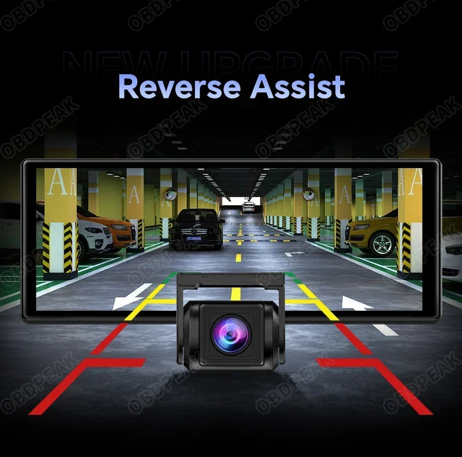 4GB+64GB 11.3 Inch Android 14 Dual Lens Dash cam Camera