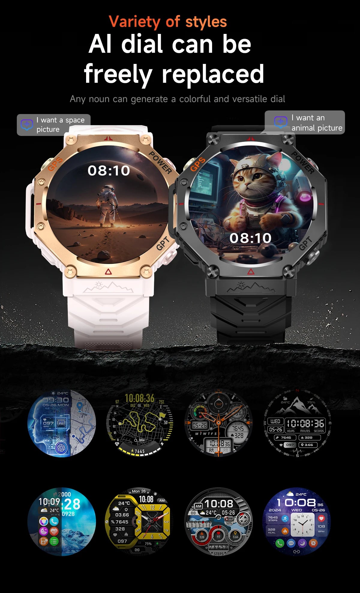 Military Smart Watch T-Rex 3