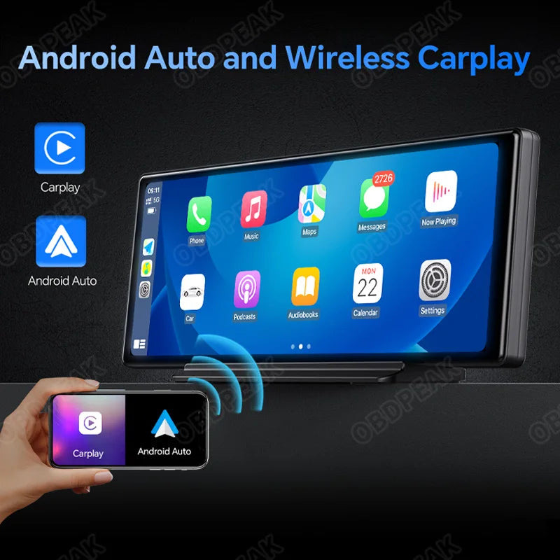 OBDPEAK T30 10.26“ Android 13  Ai Screen Carplay Android  Mirror Camera