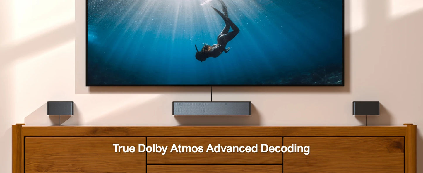 ULTIMEA 5.1 Soundbar with Dolby Atmos, 3D Surround System Soundbar for TV with Wireless Subwoofer,  APP Control, Home Theater TV