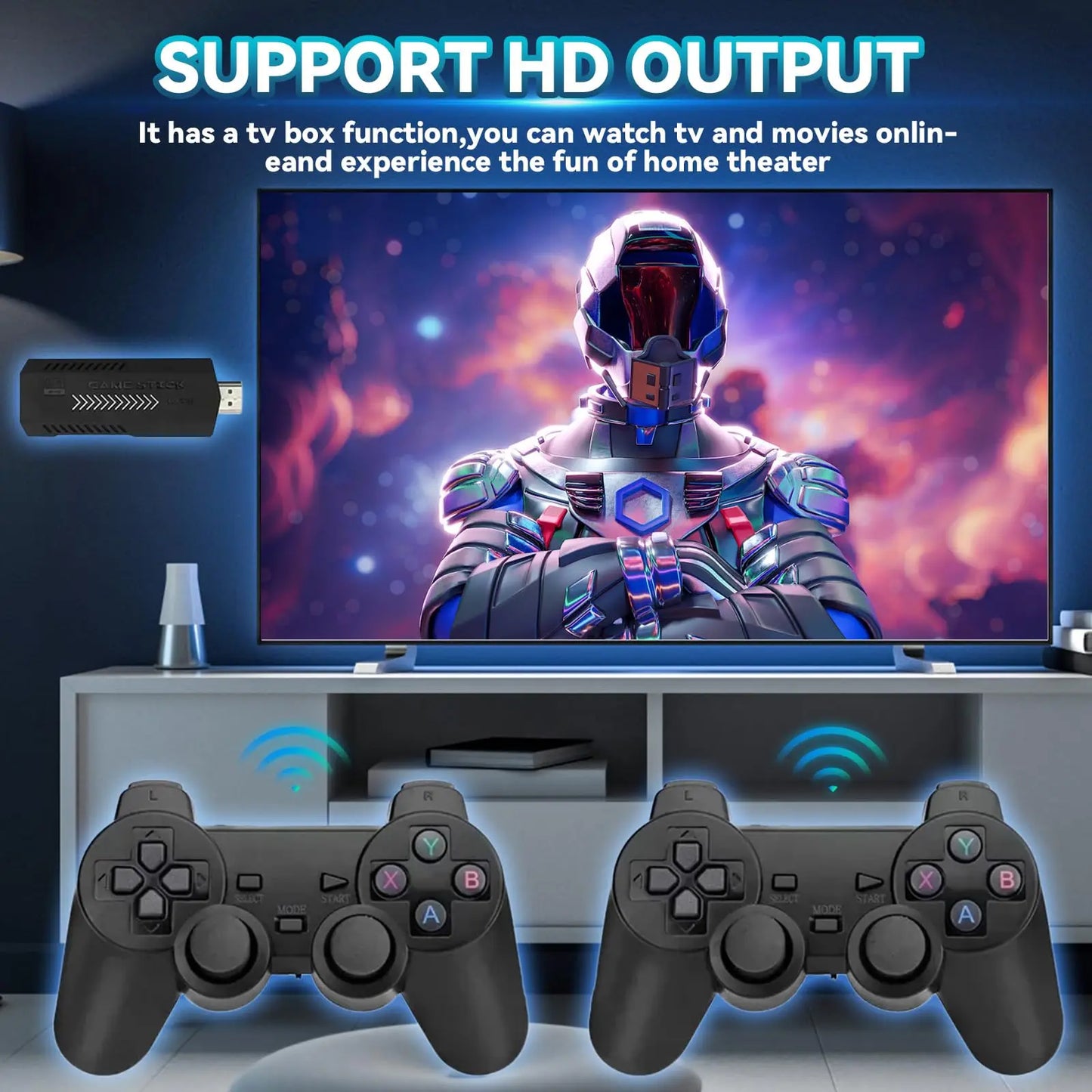 2025 New Retro Game Console, Nostalgia Gaming Stick, Classic Video Games  20,000+ Games