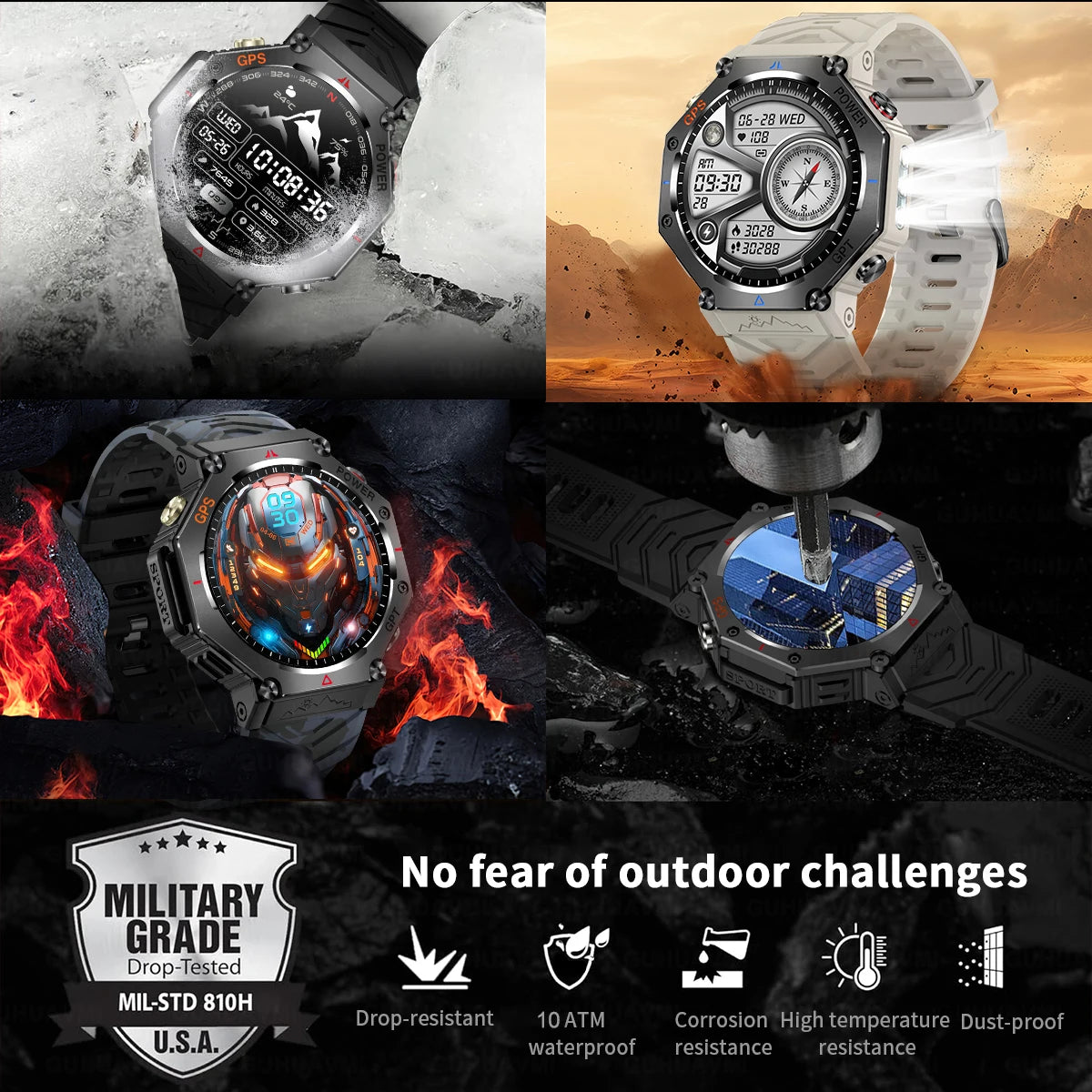 Military Smart Watch T-Rex 3