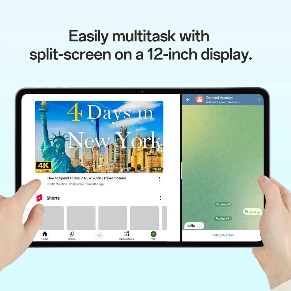 SVITOO 12-inch Tablets Android 2025 24GB RAM 128GB ROM