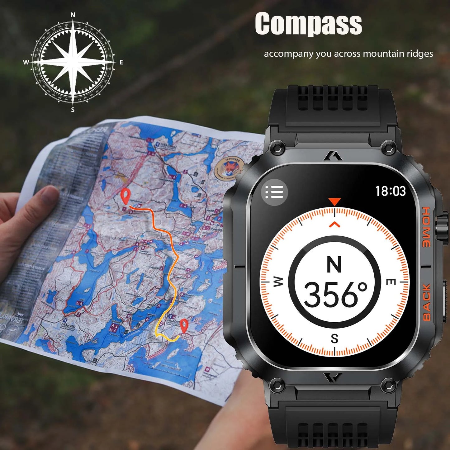 EIGIIS New 5ATM Waterproof Men Military Watch