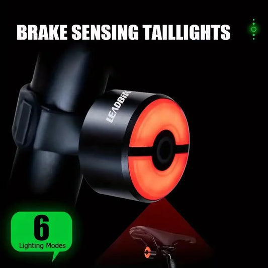 Brake Sensing Bike Taillights IPX6 Waterproof Bicycle Tail Lights Automatic Switch High Brightness Cycling Taillights TYPE-C