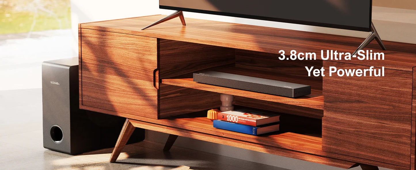 ULTIMEA 190W 2.1 Soundbar with Dolby Atmos,3D Surround Sound System with Subwoofer for TV,Home Theater Bluetooth Speakers