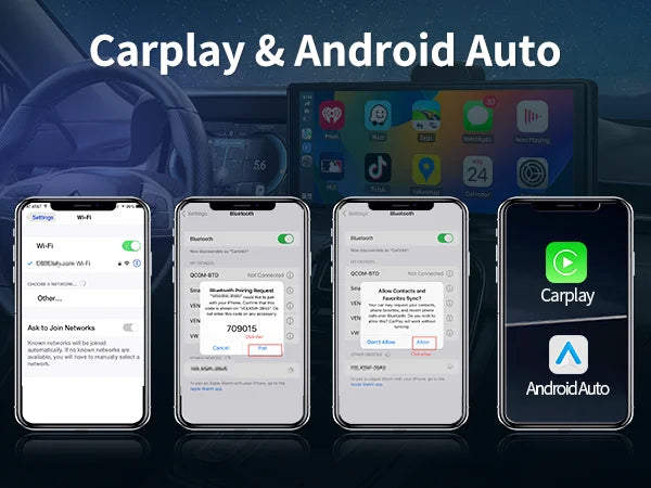 Imagebon 10.26" 4K ADAS Wireless CarPlay & Android Auto Dash Cam