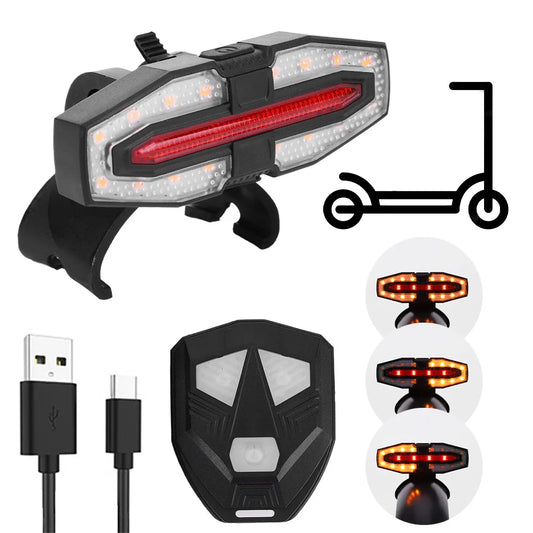 Electric Scooter Turning Signal Tail Light USB Rechargable Turn Signal Rear Lamp LED Smart Wireless Light for M365 Pro 2 MI 4